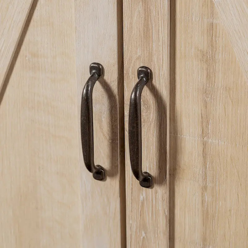 Meuble d'appoint rustique avec porte de grange