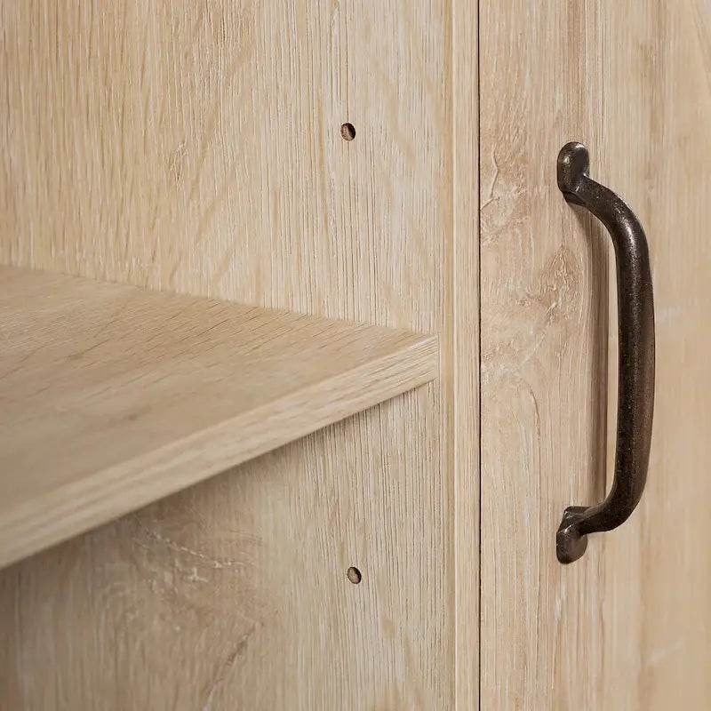 Meuble d'appoint rustique avec porte de grange
