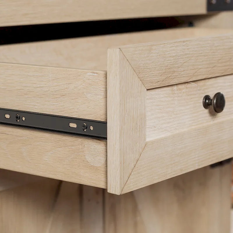 Meuble d'appoint rustique avec porte de grange