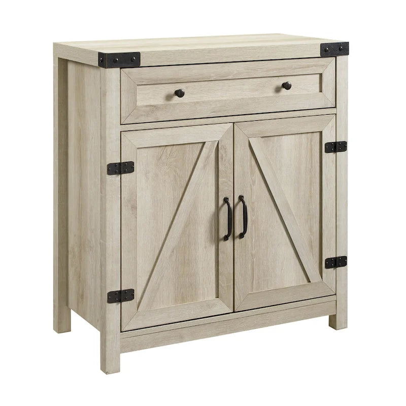 Meuble d'appoint rustique avec porte de grange