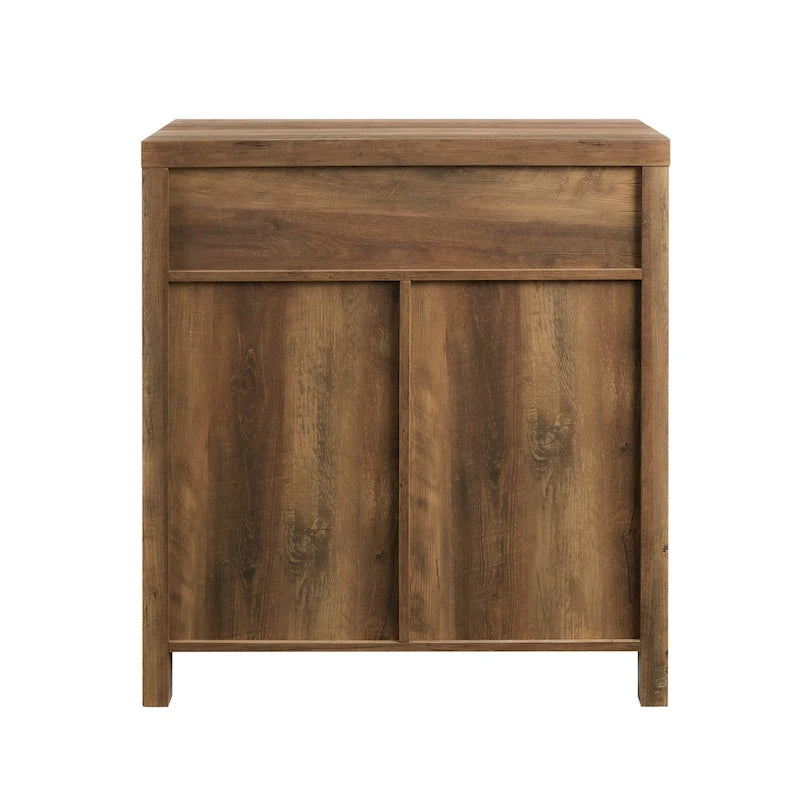 Meuble d'appoint rustique avec porte de grange