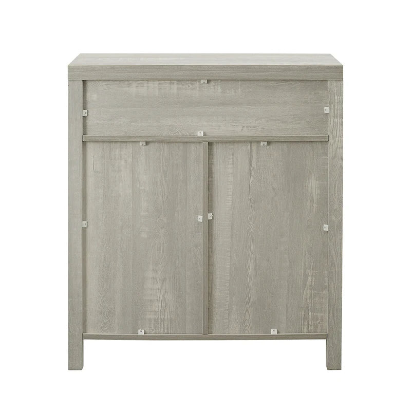 Meuble d'appoint rustique avec porte de grange