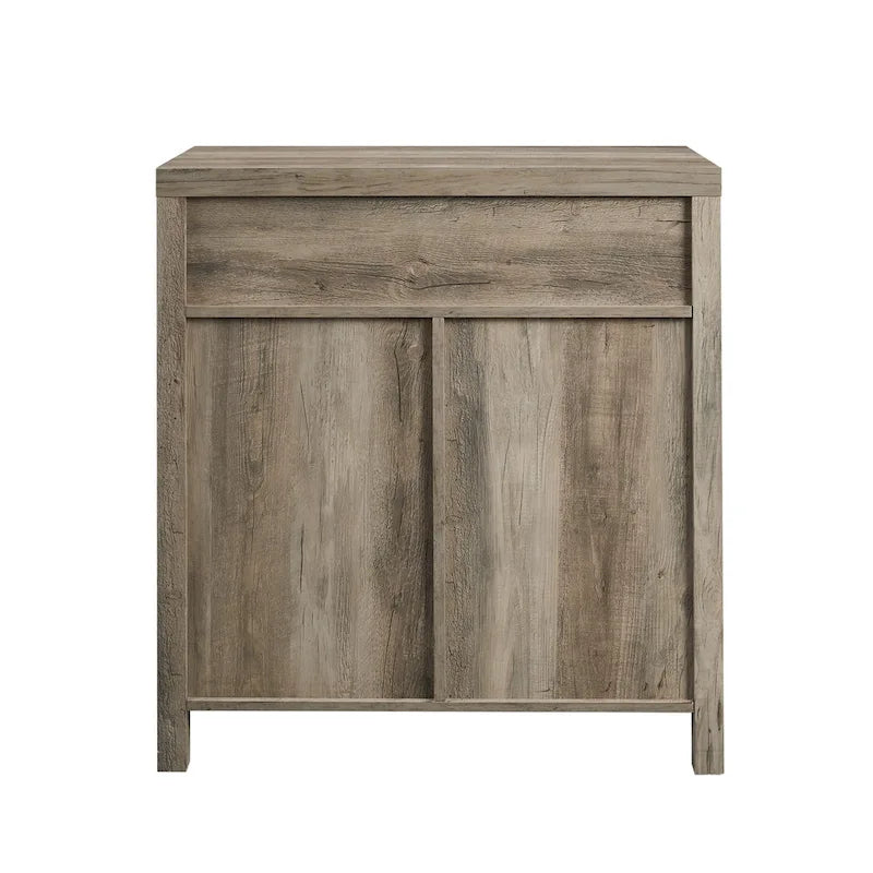 Meuble d'appoint rustique avec porte de grange