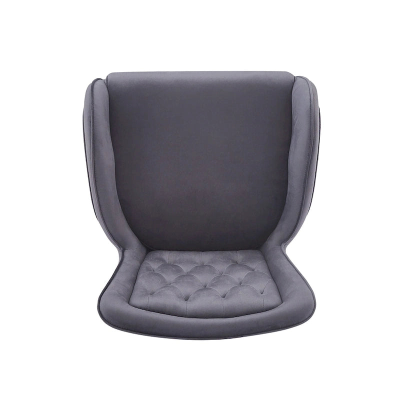 Tabouret de comptoir moderne en velours rembourré avec cadre en métal