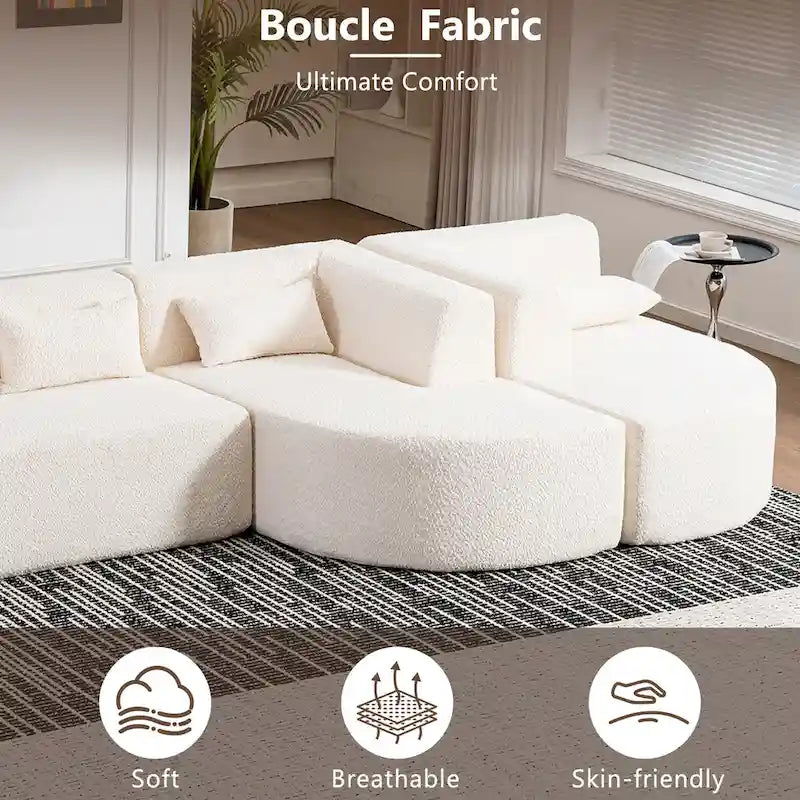 Canapé modulaire rembourré