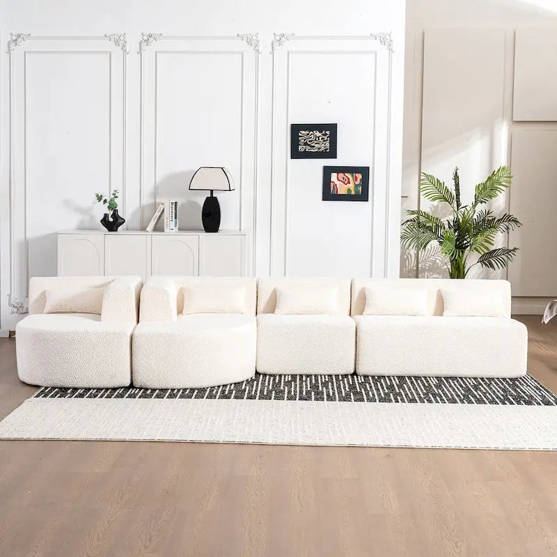 Canapé modulaire rembourré