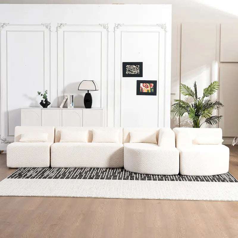 Canapé modulaire rembourré