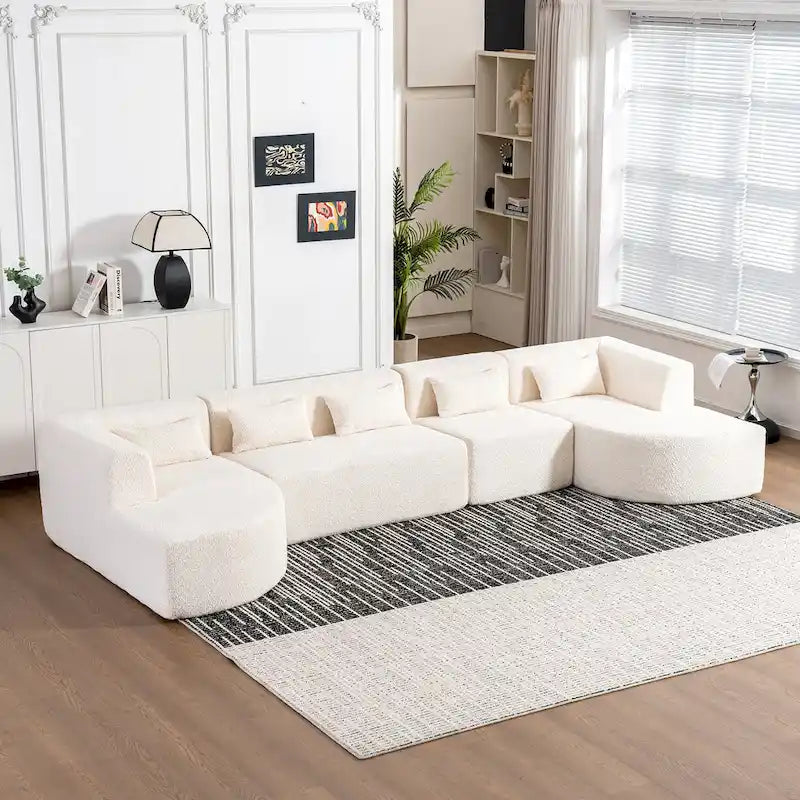 Canapé modulaire rembourré