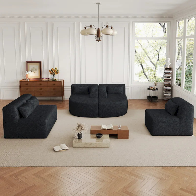 Canapé modulaire rembourré
