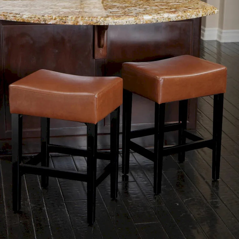 Tabourets de bar de style moderne et sièges en cuir