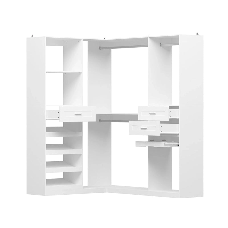 Armoires d'angle avec rangement pour pantalons et chaussures