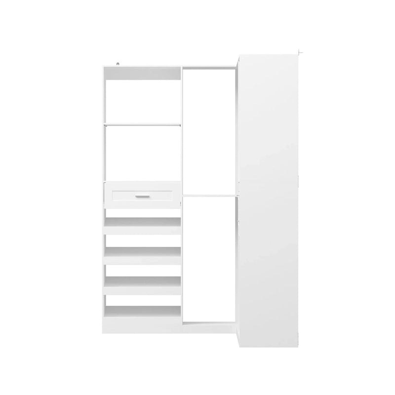 Armoires d'angle avec rangement pour pantalons et chaussures