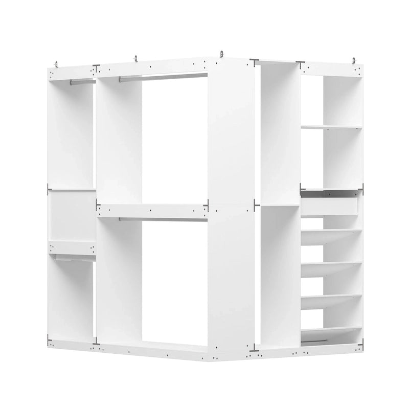 Armoires d'angle avec rangement pour pantalons et chaussures