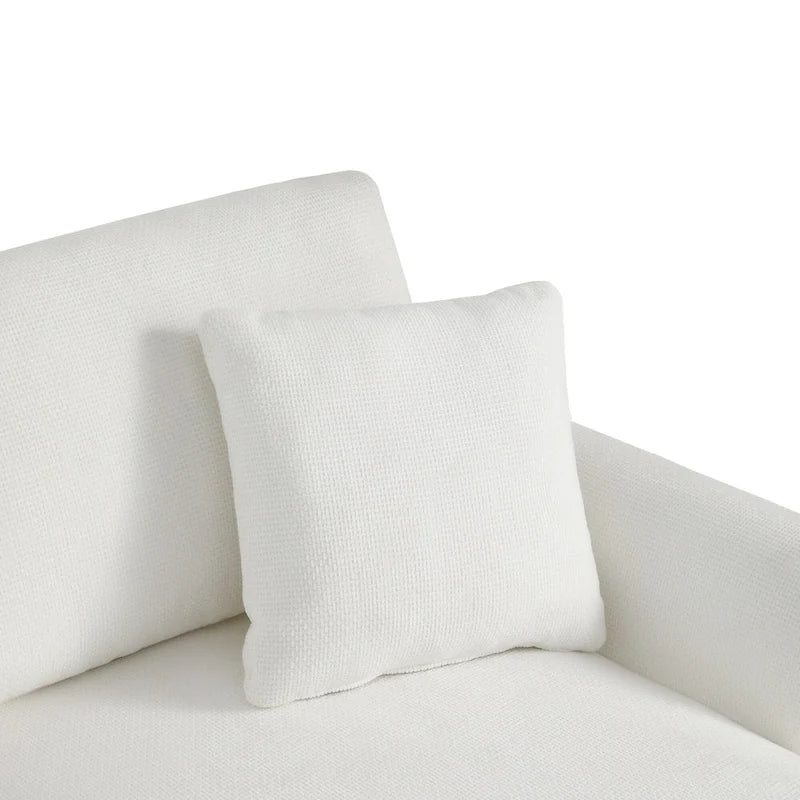 Canapé d'angle en chenille avec méridienne