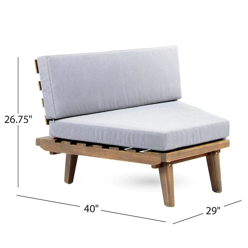 Canapé en bois minimaliste