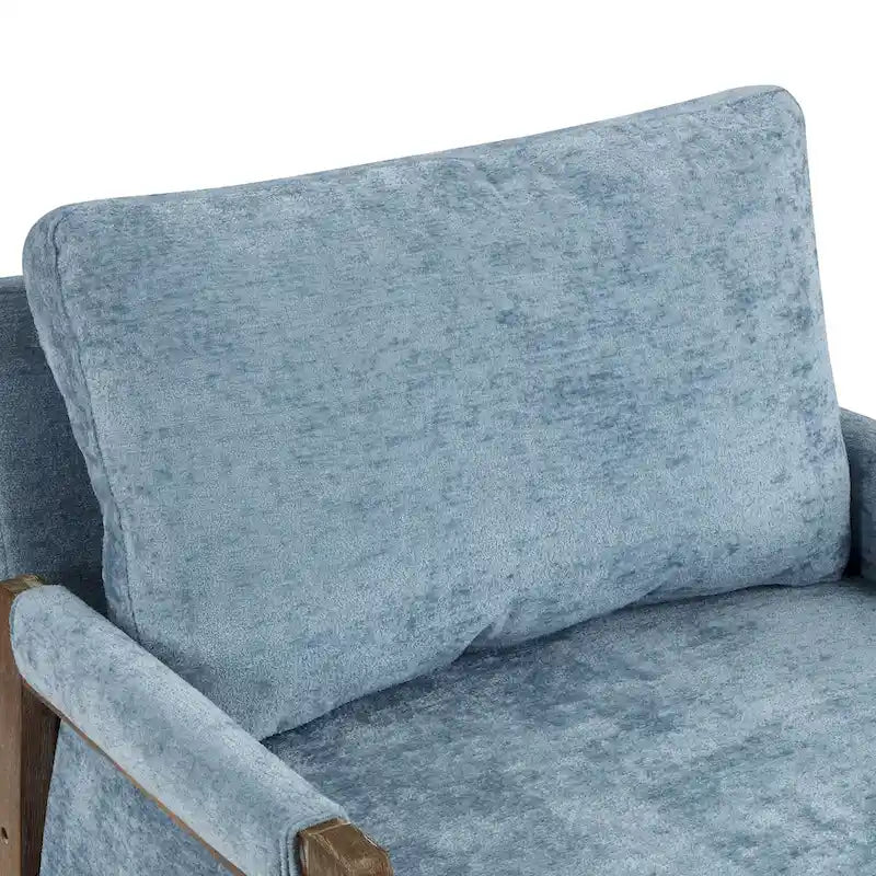 Fauteuil d'appoint décontracté en chenille