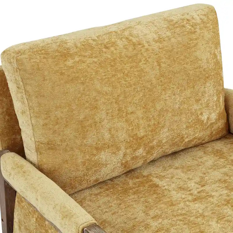 Fauteuil d'appoint décontracté en chenille