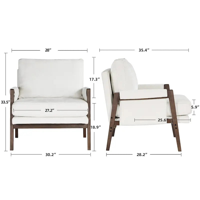 Fauteuil d'appoint décontracté en chenille