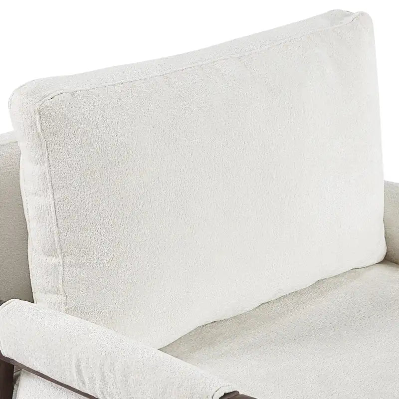 Fauteuil d'appoint décontracté en chenille