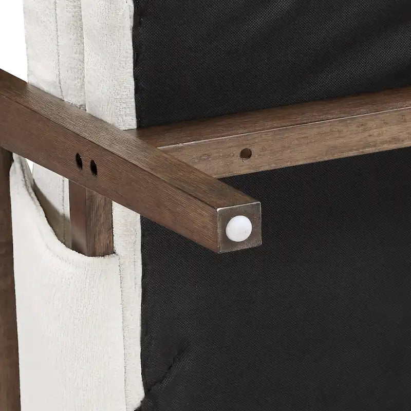 Fauteuil d'appoint décontracté en chenille