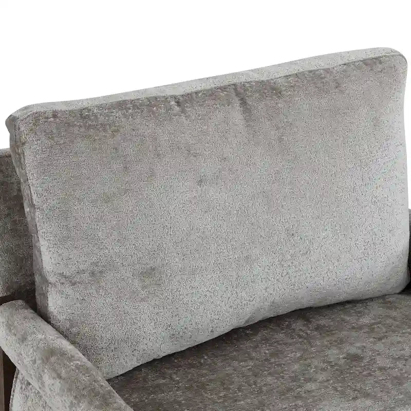 Fauteuil d'appoint décontracté en chenille