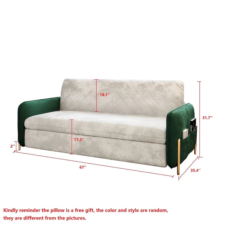 Canapé convertible moderne largeur