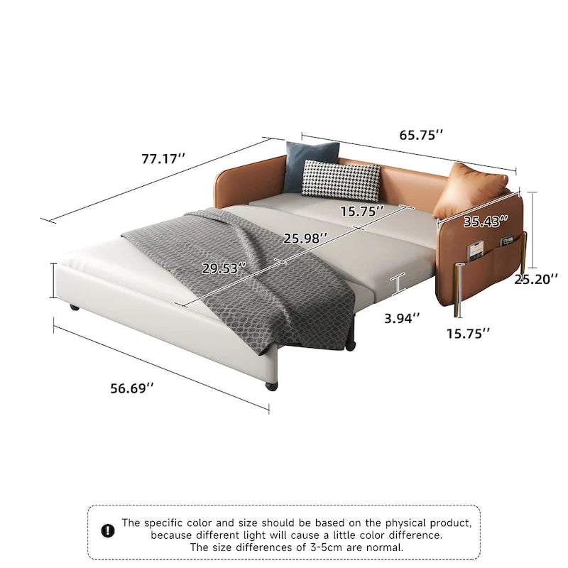 Canapé convertible moderne largeur