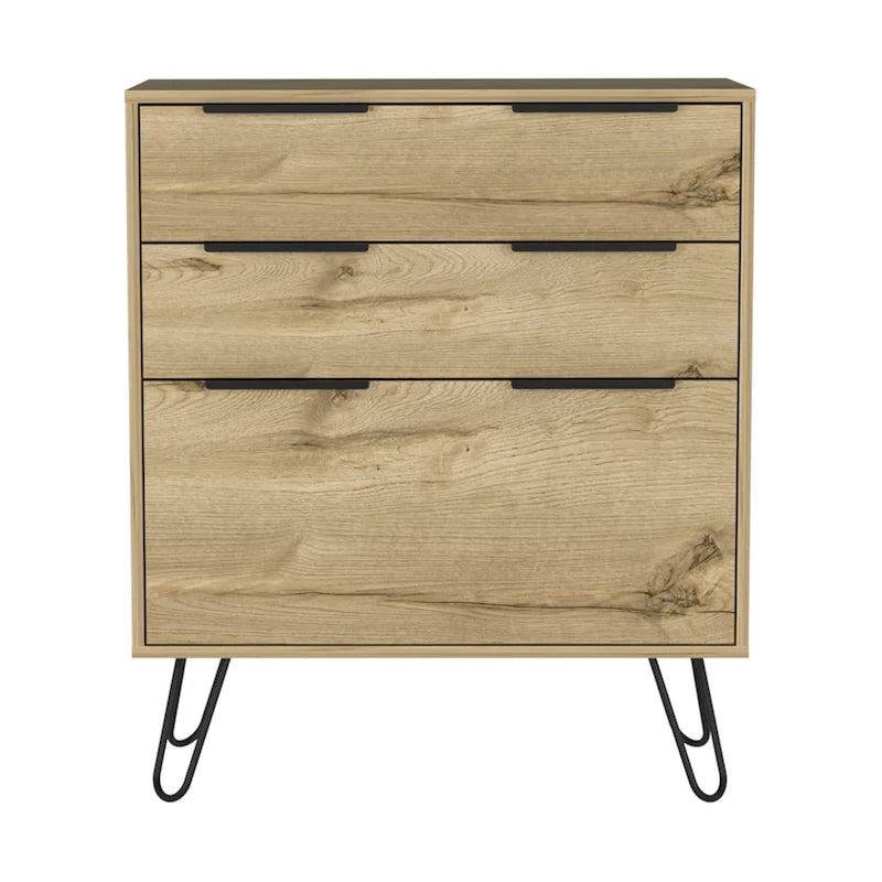Commode avec pieds épingles et 3 tiroirs