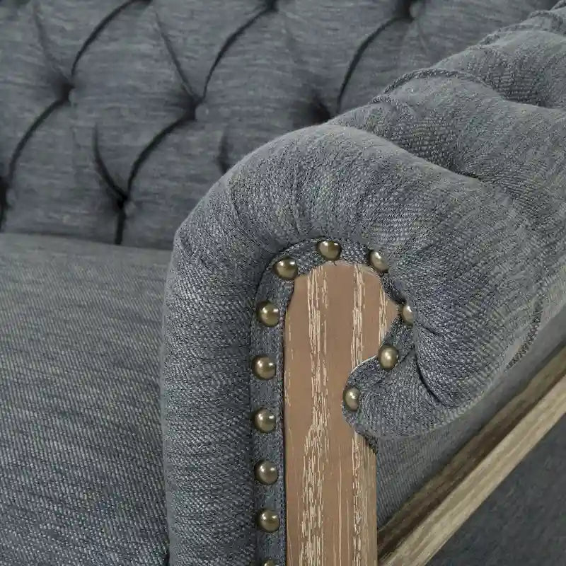 Canapé d'intérieur, décoré de rivets