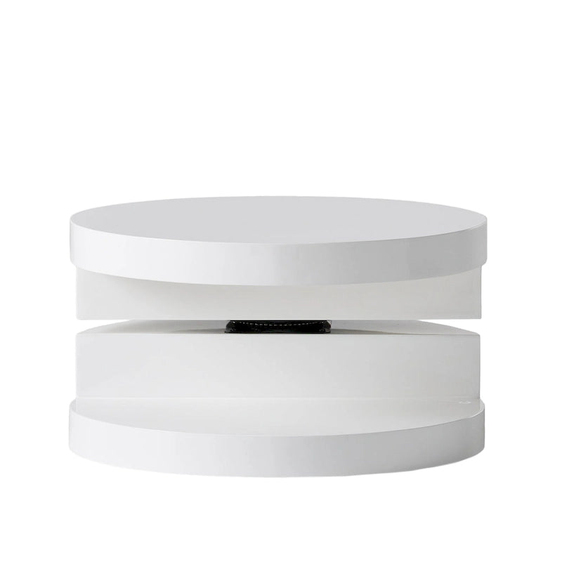 Petite table basse circulaire rotative Mod