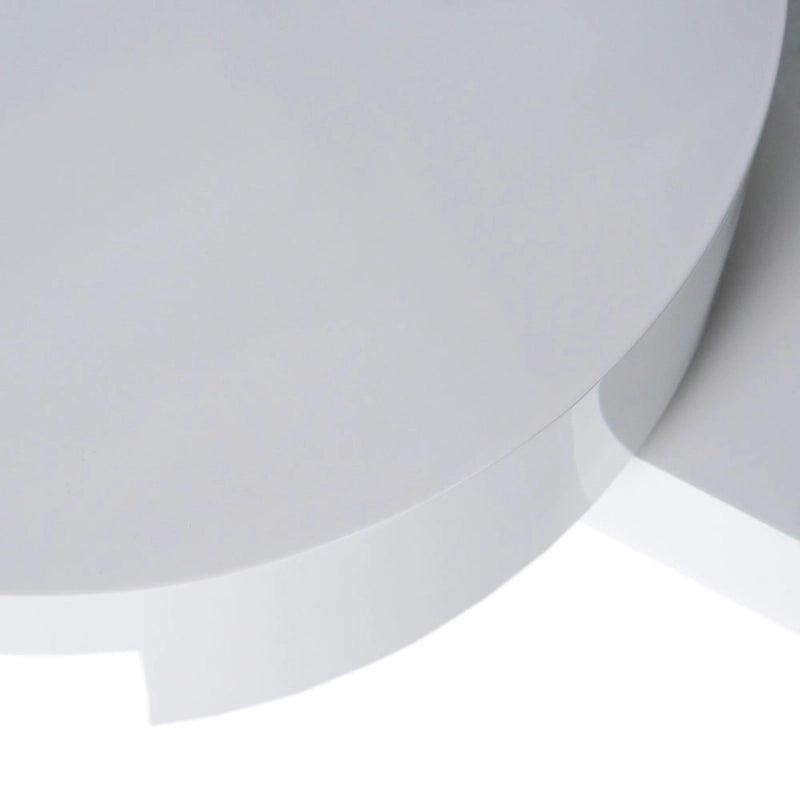 Petite table basse circulaire rotative Mod