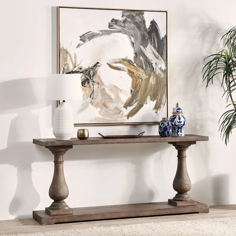 Console en bois de récupération