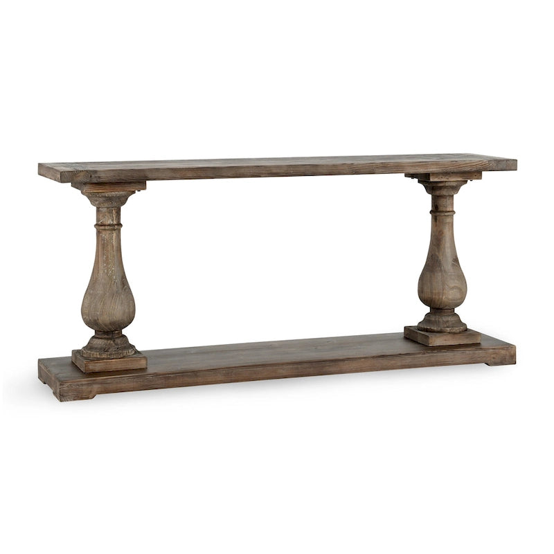 Console en bois de récupération