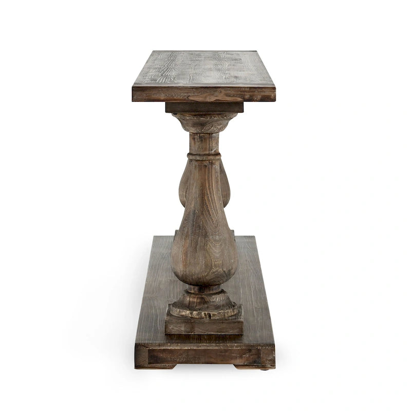 Console en bois de récupération