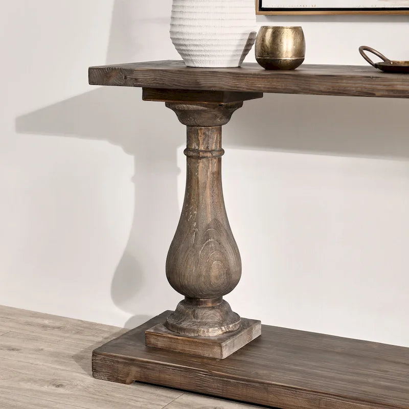 Console en bois de récupération