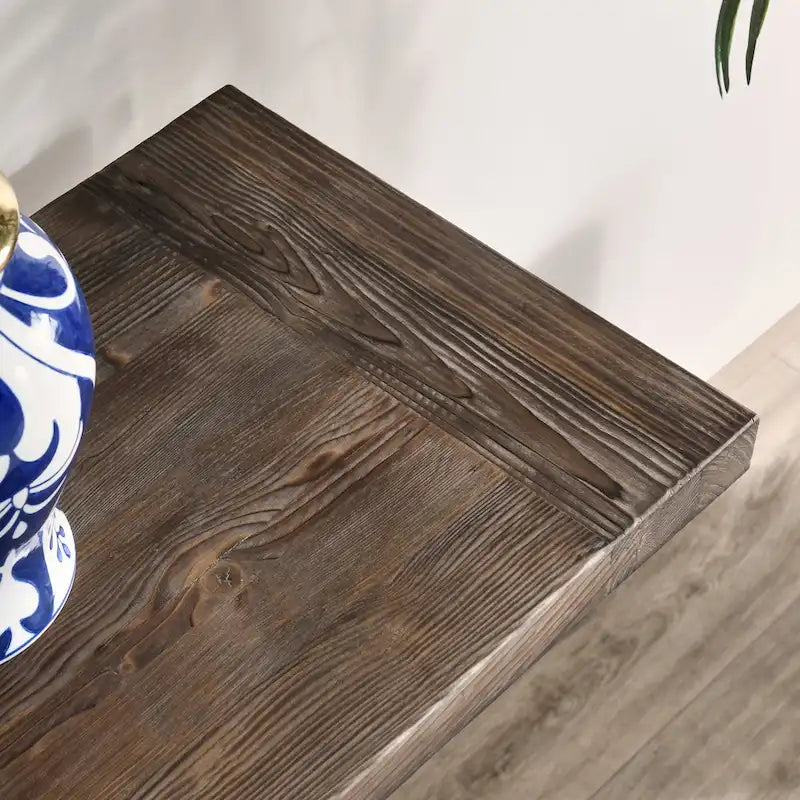 Console en bois de récupération