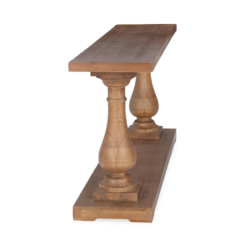 Console en bois de récupération