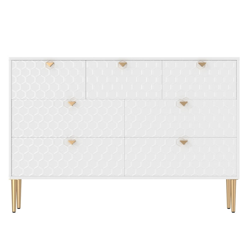 Commode en bois 7 tiroirs
