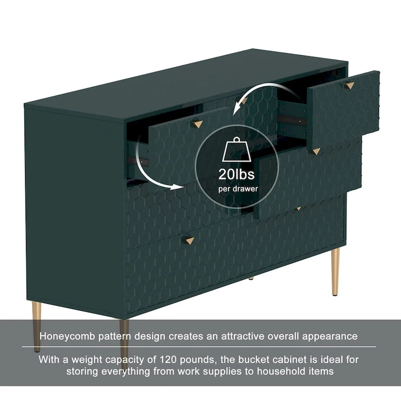 Commode en bois 7 tiroirs