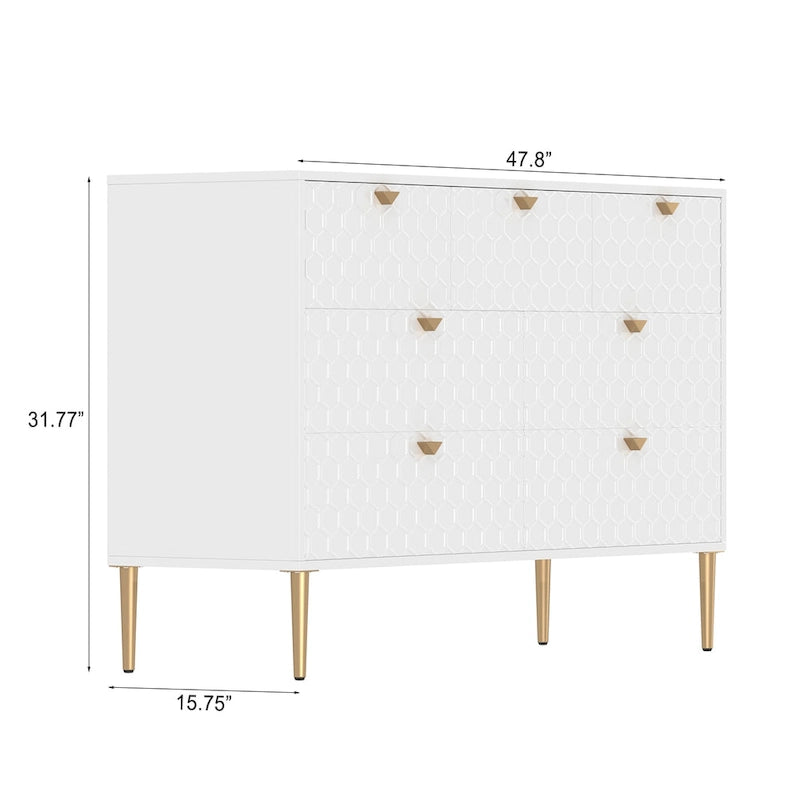 Commode en bois 7 tiroirs