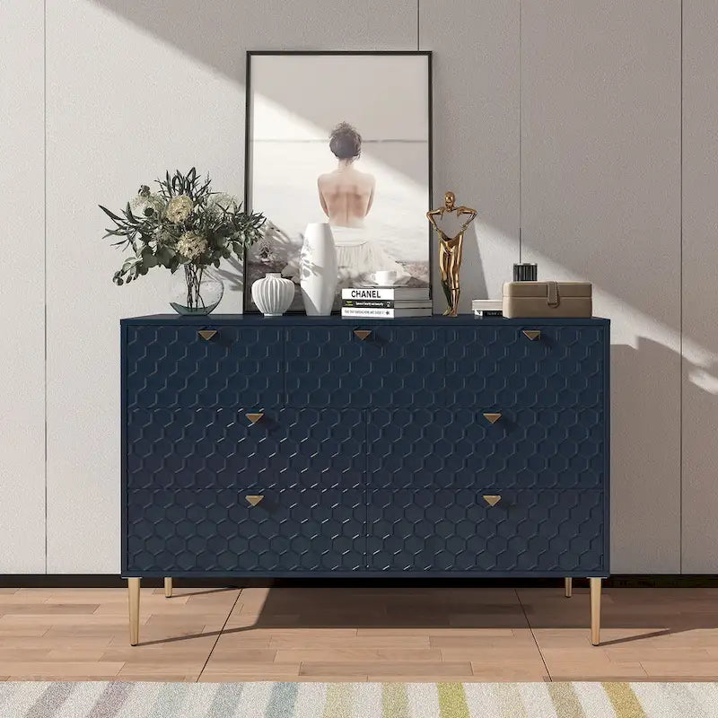 Commode en bois 7 tiroirs