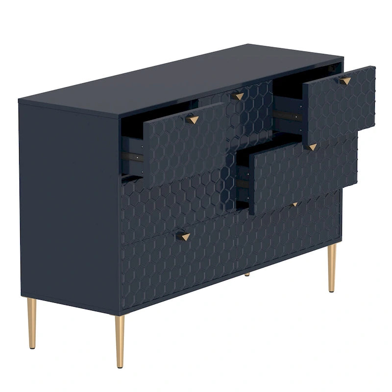 Commode en bois 7 tiroirs