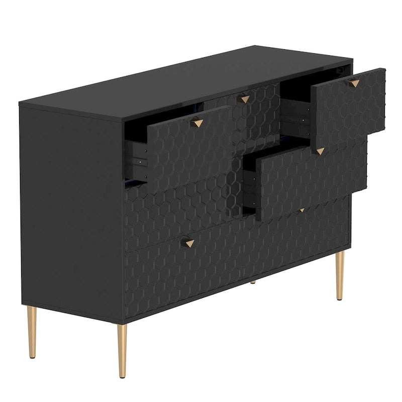 Commode en bois 7 tiroirs