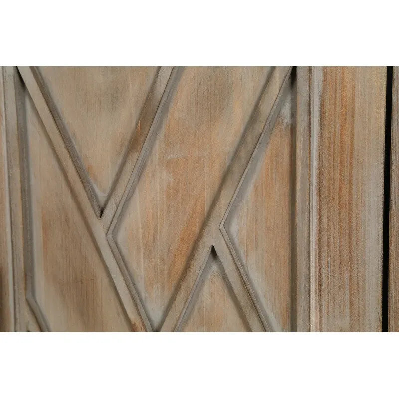 Buffet 4 portes en bois sergé style campagnard américain vintage