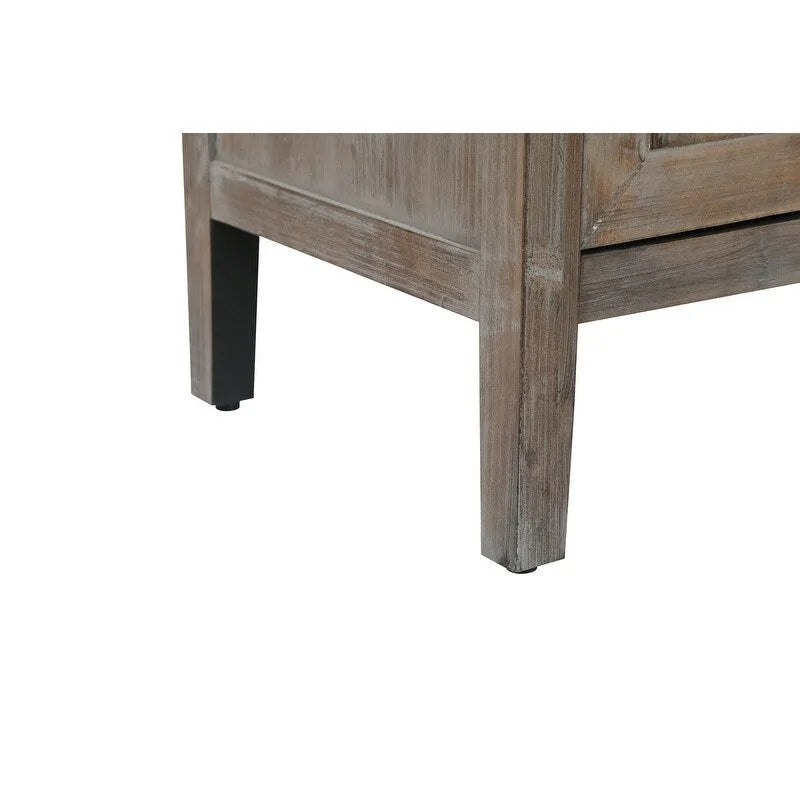 Buffet 4 portes en bois sergé style campagnard américain vintage