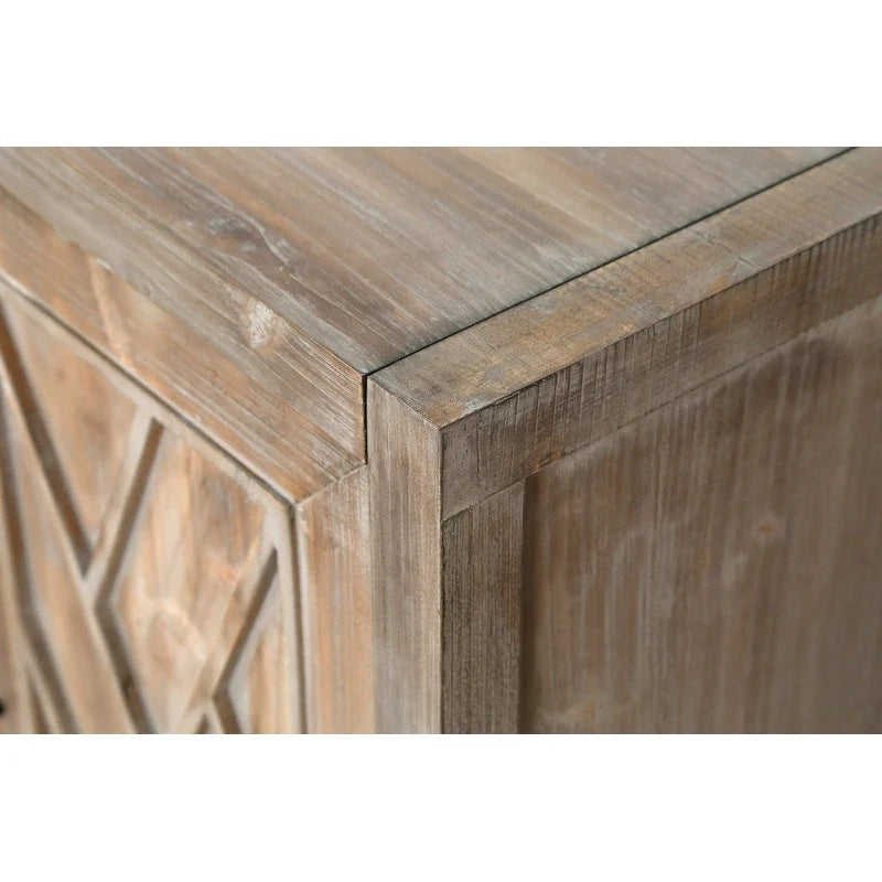 Buffet 4 portes en bois sergé style campagnard américain vintage
