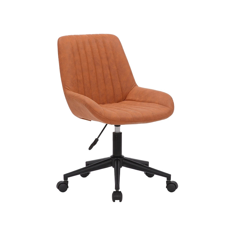 Chaise de bureau pivotante en microfibre