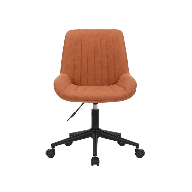 Chaise de bureau pivotante en microfibre