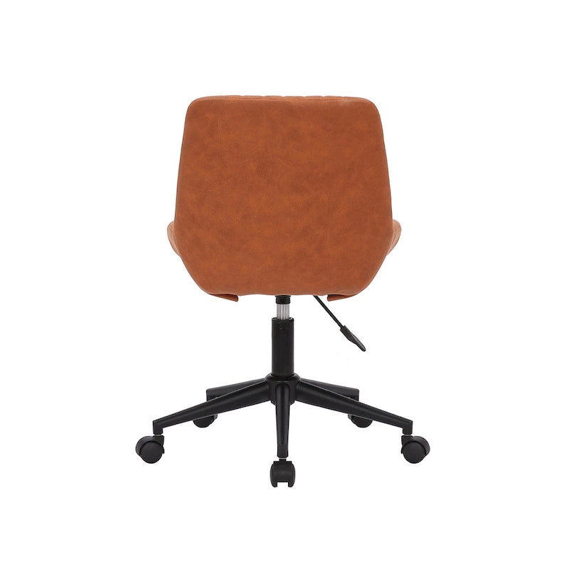 Chaise de bureau pivotante en microfibre