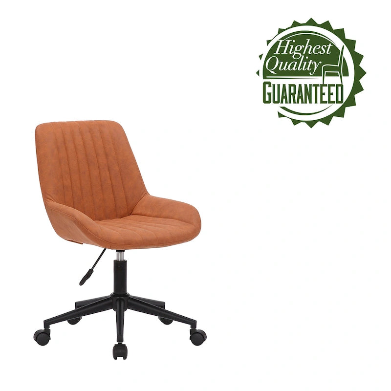 Chaise de bureau pivotante en microfibre